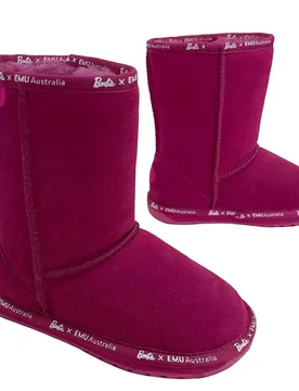Stivali Barbie Wallaby Lo Baby Pink EU 36 - Emu australia - FashionsVida