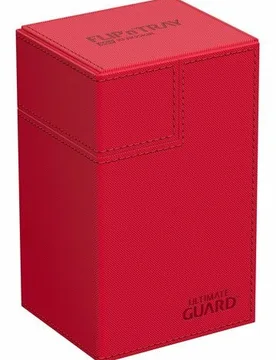 Flip`n`Tray 80+ XenoSkin Monocolor Red - Ultimate Guard - FashionsVida