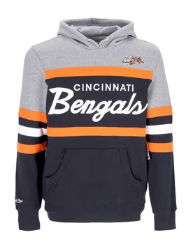 Felpa Cappuccio Uomo Nfl Headcoach Hoodie Cinben Black - Mitchell & Ness - FashionsVida