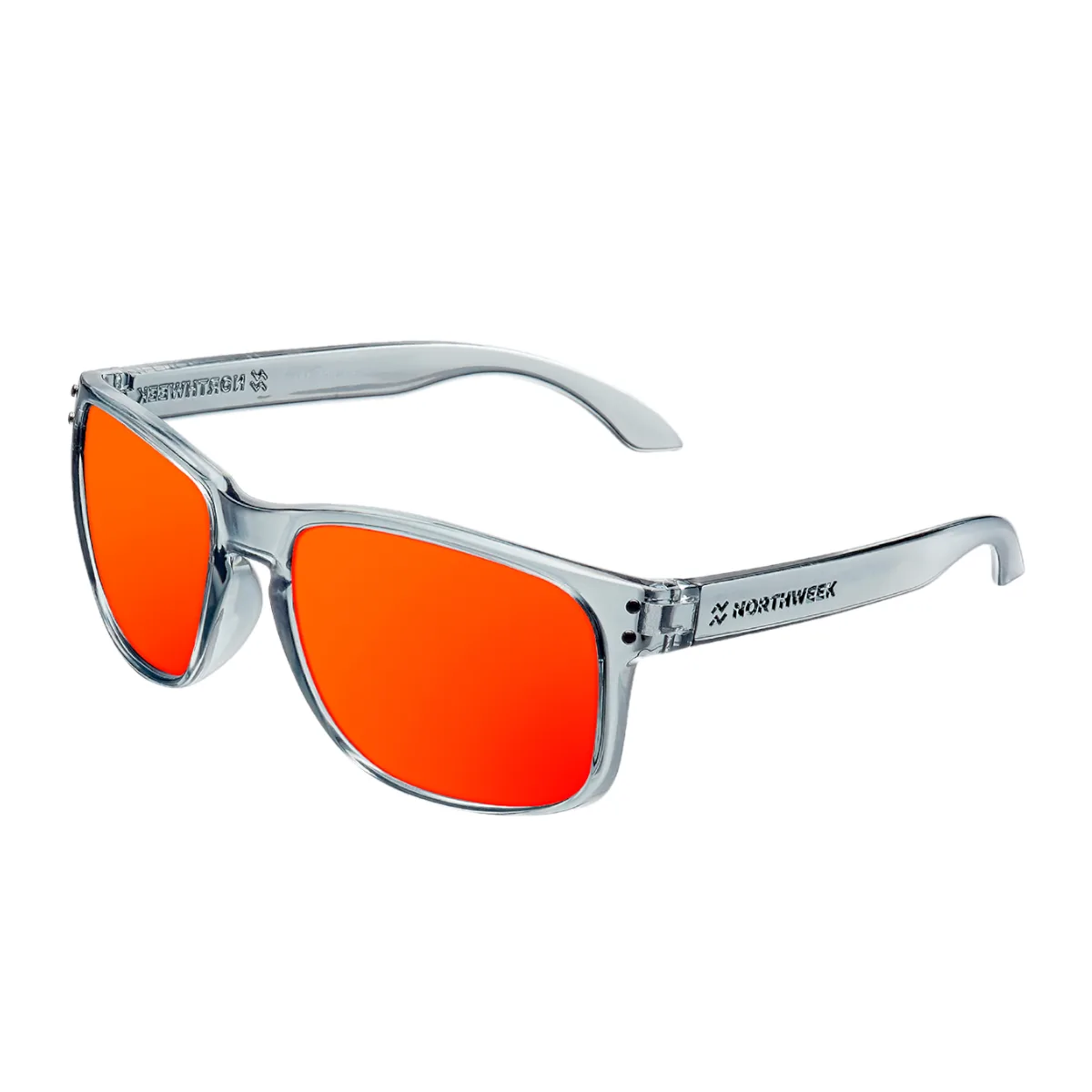 Gafas de sol Hawkers Bold Bright Grey - Red Polarized - Northweek - FashionsVida