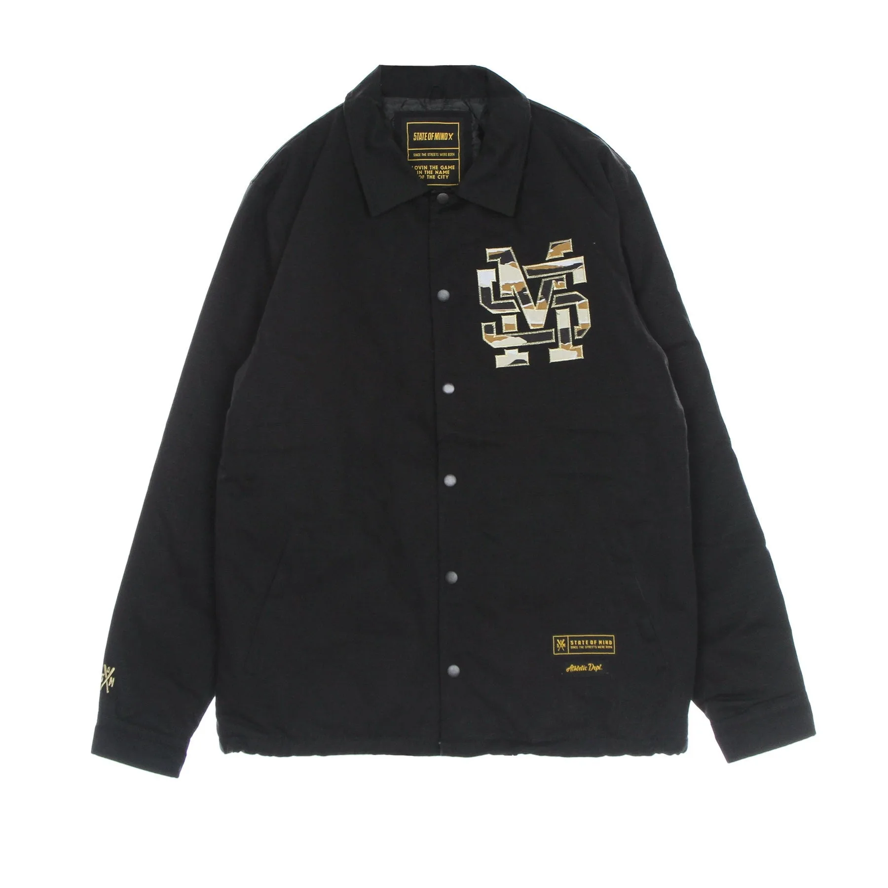 Giacca Coach Jacket Uomo Monogram Jacket Black - 5TATE OF MIND - FashionsVida