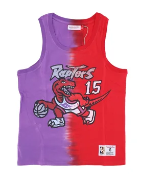 Canotta Uomo Nba Vertical Tie Dye Tank Hardwood Classics No 15 Vince Carter Torrap Original Team Colors - Mitchell & Ness - FashionsVida