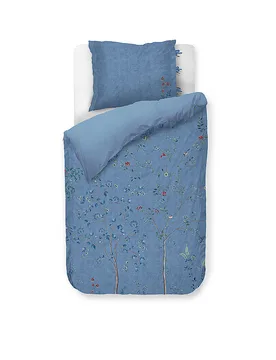 Perkal Bettwäsche DESI GARDEN 70x90cm/140x200cm Blau blau - Pip Studio - FashionsVida