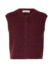 Strickjacke SLWLULU rojo oscuro M