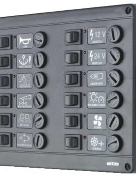 P12 Fuses Switches Panel Grey 12V unisex - VETUS - FashionsVida