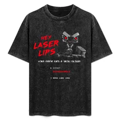 Laser Lips T-Shirt Plus Size Loose Fit T-Shirt
