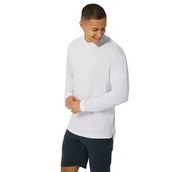 Maglietta A Maniche Lunghe Casual Rib Bio J Regular Fit Fresh White S