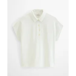 Polo de mujer sin mangas suelto de puro algodón orgánico