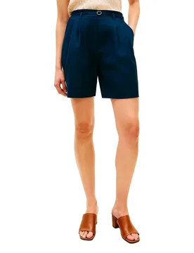 Short Ww0ww49040 Linen Dark Night Navy 36 - Tommy hilfiger - FashionsVida