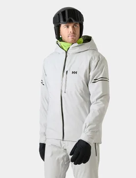 Men's Swift Team Insulated Ski Jacket Grey XL - Grey Fog - Male - Helly Hansen - FashionsVida