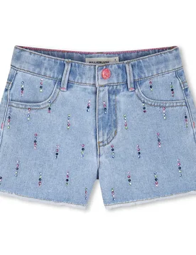 Pantaloni Corti U21873 Double Stone / Bleach 10 Anni - Billieblush - FashionsVida