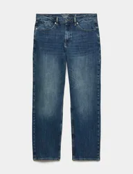Straight Fit 360 Flex Stretch Jeans Mid Blue male