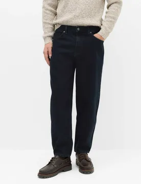 Authentic Barrel Fit Rigid Jeans Blue/Black male - M&S - FashionsVida