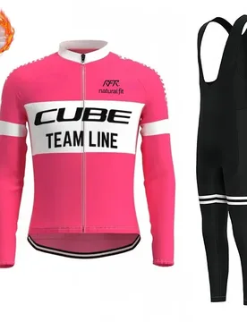 Men's Winter Warm Fleece Long Sleeve Cycling Jersey 2026 Cube Team Mountain Bike Top Road Cycling Jacket for Cold Weather - Aliexpress - FashionsVida