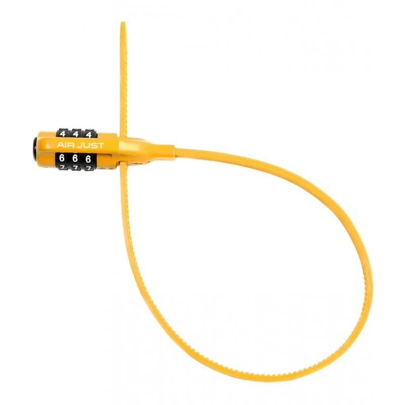Lucchetto a cavo AIR JUST COMBO con combinazione giallo - Yellow - ULAC - FashionsVida