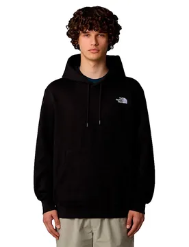 Felpa Con Cappuccio Essential Relaxed TNF Black L - The North Face - FashionsVida