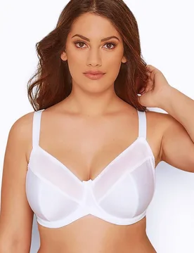 Women's Non-Padded Underwired Bra in White Size: 50C - White - Size: 50C - Yours - FashionsVida