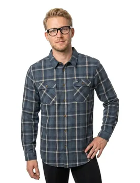 Chemise à Manches Longues Daybreak Flannel Channel Blue S - Salty Crew - FashionsVida