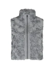 Chaleco de piel sintética CLEO 2 gris XL