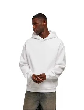 Felpa Con Cappuccio Nm011 Oversized White XL - New Morning Studios - FashionsVida