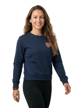 Sweat-shirt Crew Japanese Heart Dark Navy S - Santa Cruz - FashionsVida