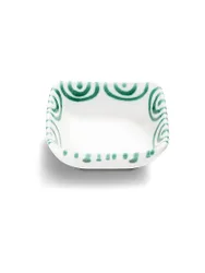 Schälchen quadrato Verde Fiammato 9x9cm verde
