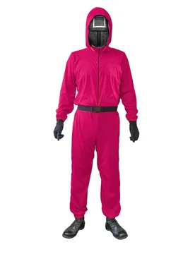 Wächter-Kostüm Maske Viereck 5-teilig pink - BCI - FashionsVida