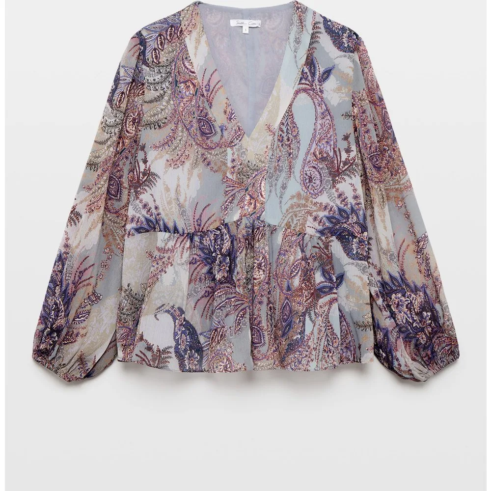 Blusa de mujer Georgette pisos - Southern Cotton - FashionsVida