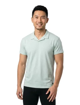 Polo à Manches Courtes Retro Resort Solid Harbor Grey M - Jack & jones - FashionsVida