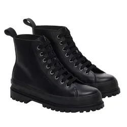Womens/ladies 2644 Alpina Box Leather Ankle Boots (Black) - Size Uk 4