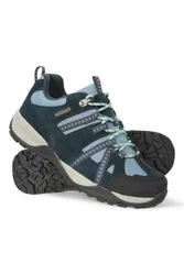 Direction II Womens Wide-Fit Waterproof Walking Shoes - Navy - Navy - Size: 5
