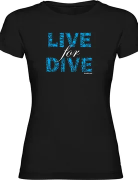 Maglietta A Maniche Corte Da Donna Live For Dive - Kruskis - FashionsVida