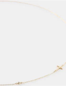 Collar Cruz de oro y diamantes - El Corte Inglés - FashionsVida