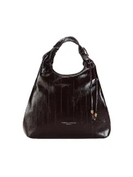 Borsa in pelle - Hobo Bag DUA Medium rosso scuro