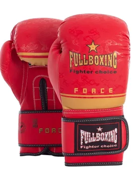 Gants De Boxe Artificiels Cuir Force Red 10 oz - Fullboxing - FashionsVida