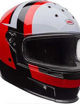 Casco Moto ELIMINATOR SIDETRACK Rosso Nero taglia S - Bell - FashionsVida