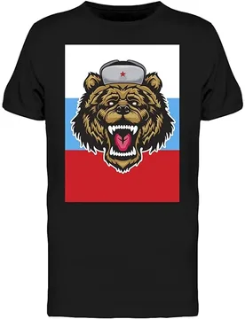 Russian Bear Beast Tee Men's 100% Cotton Casual T-shirts Loose Top Size S-3XL - Aliexpress - FashionsVida