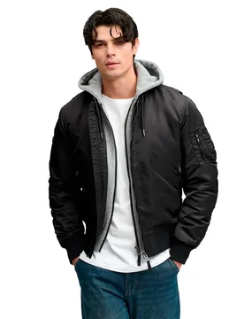 Giacca Bomber Ma1 Jet Black 3XL - Superdry - FashionsVida