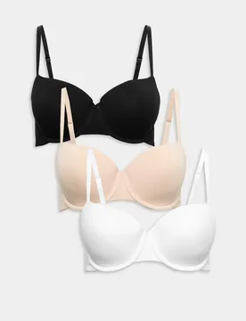 Pk Cotton Rich Wired Balcony Bras A-E Opaline Mix female - M&S - FashionsVida