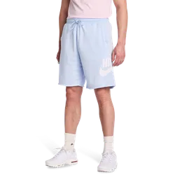 Club Alumni Men Shorts - Blue - Size XS - Cotton French Terry - Blue - Size: Extra Small
