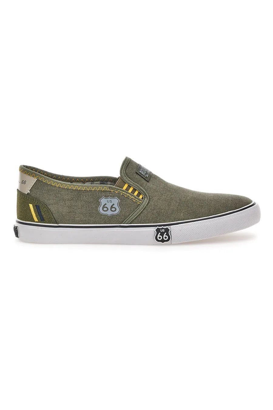 Sneakers Slip-on 21808 Verde Militare 45 - Route 66 - FashionsVida