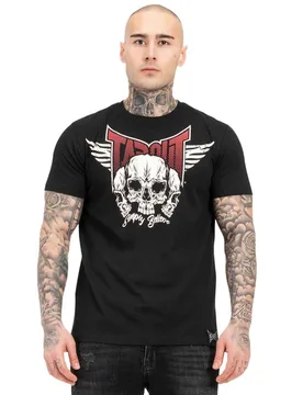 T-shirt à Manches Courtes Hamlines Black / Red / Ecru M - TapouT - FashionsVida
