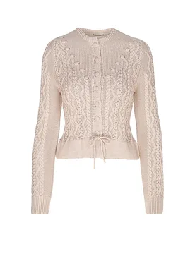 Gilet traditionnel en tricot LENE rose M - Gottseidank - FashionsVida