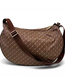 Borsa Hobo Softy Donna Chestnut Piccola in Tessuto Softy - GHERARDINI - FashionsVida