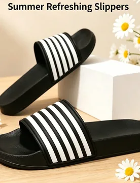 Sandalias para hombre de talla grande para exteriores, zapatos casuales cómodos, pantuflas ligeras antideslizantes, sandalias transpirables y durader - Shein - FashionsVida