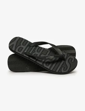 Superdry Men's Core Logo Flip Flops Schwarz - Größe: 12-13 - 29.99 - FashionsVida