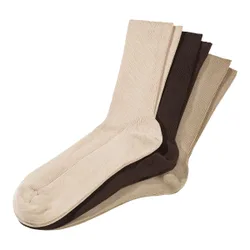 Venensocken, 3 Paar beige braun 39