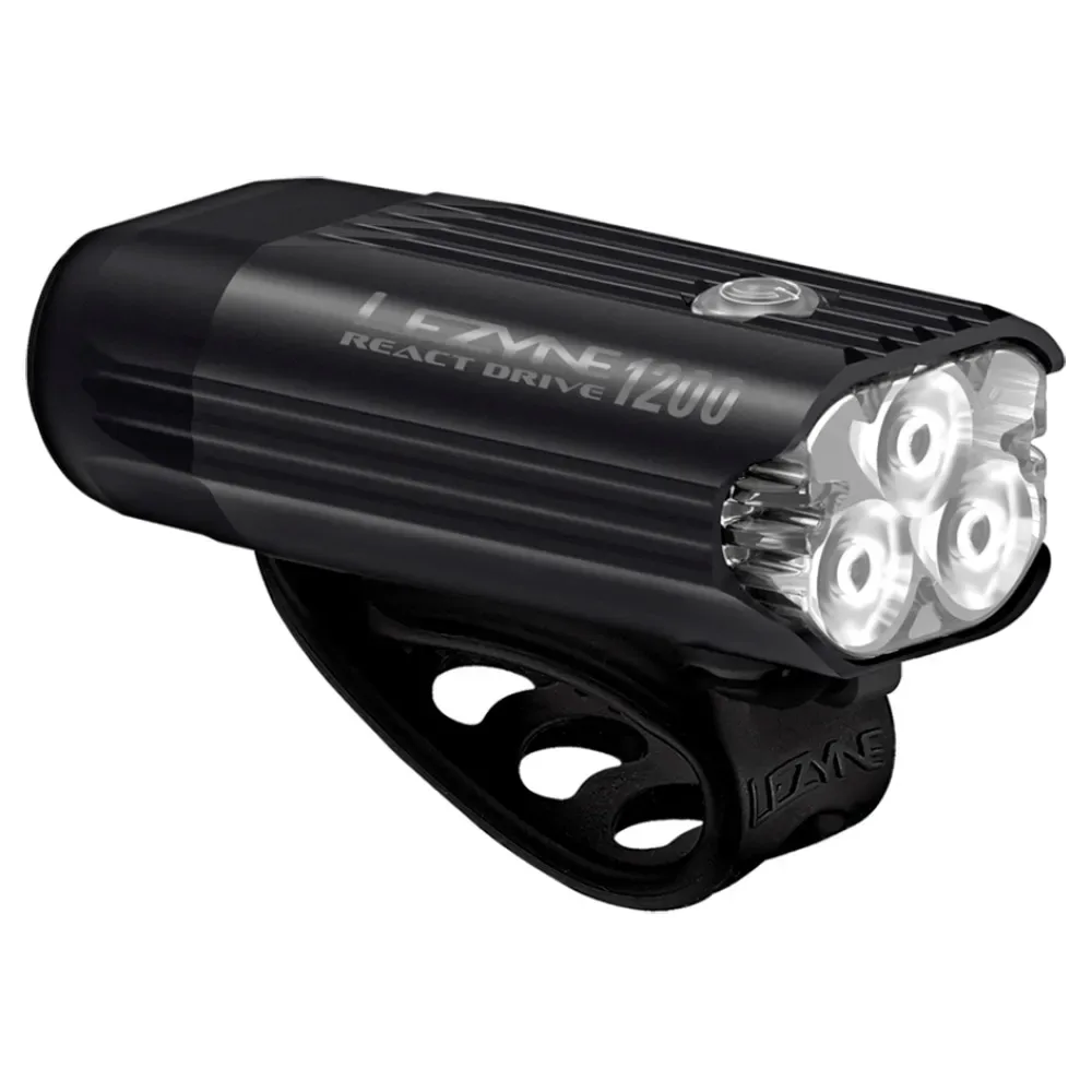 Fanale Anteriore React Drive Matte Black - Lezyne - FashionsVida