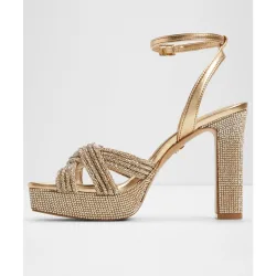 Sandalias de tacón de mujer con punta cuadrada