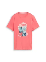 T-shirt crew neck front print female
